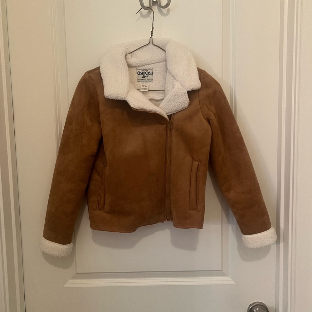 Tan Sherpa-Lined Jacket